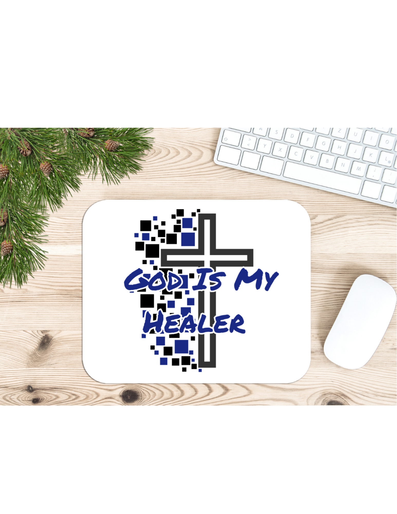 God Is My Healer Mouse Pads