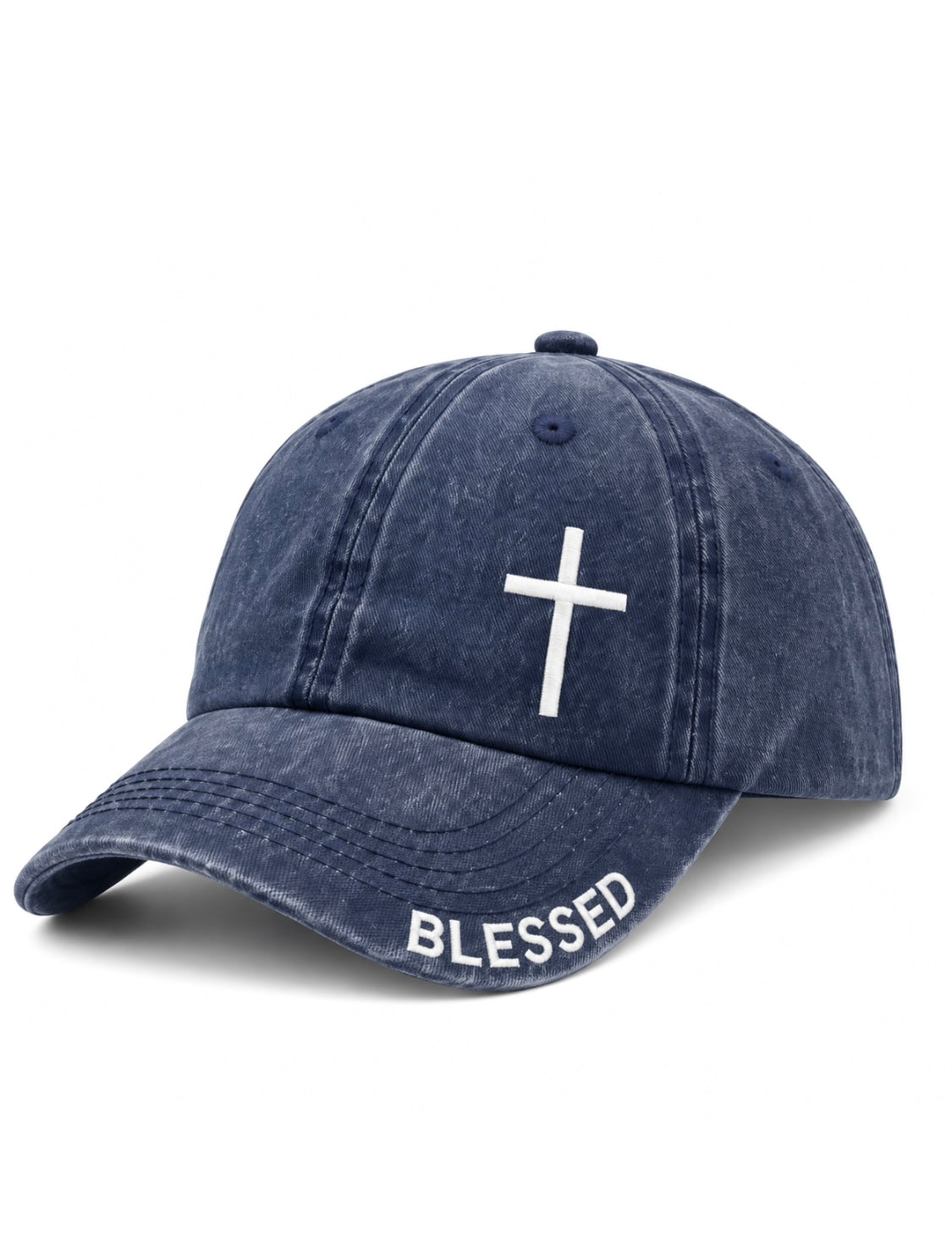 Cross Embroidered Faith Hats - Choose Your Style