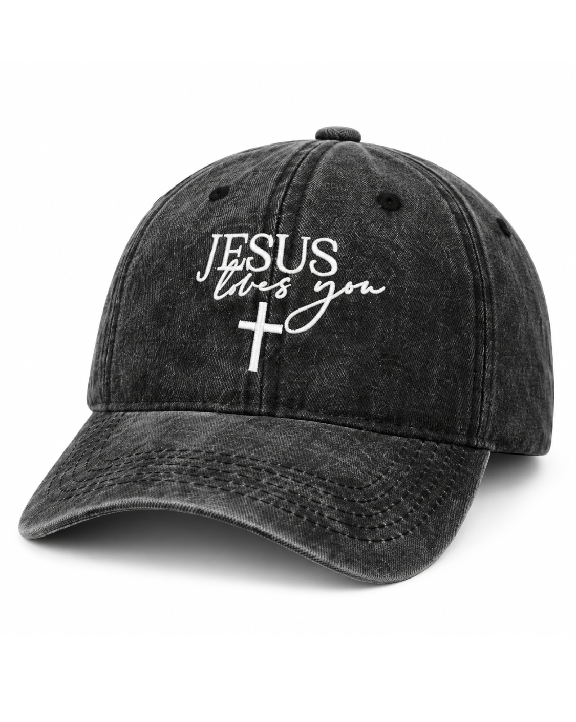 Faith-Inspired Embroidered Hats - Choose Your Style