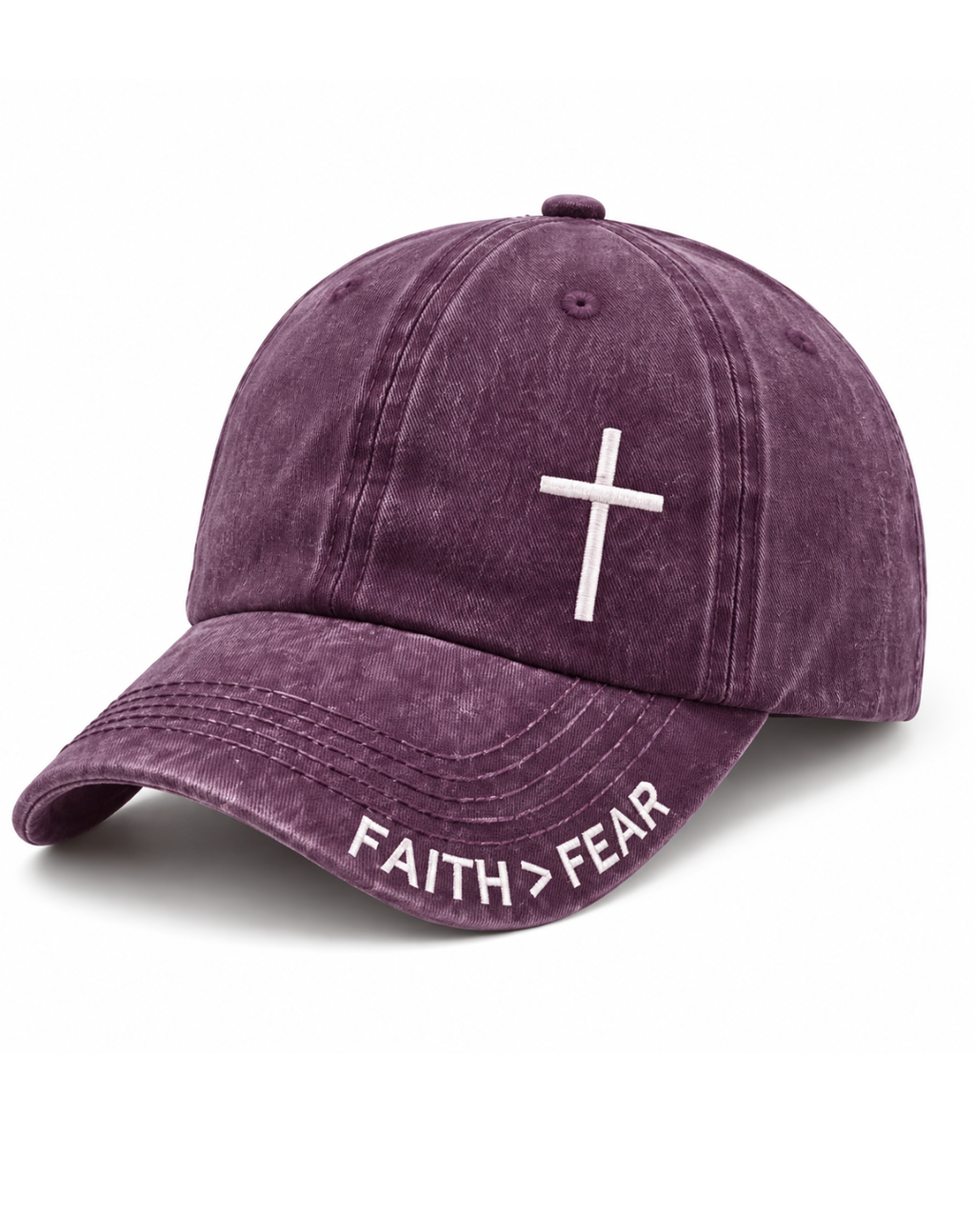 Cross Embroidered Faith Hats - Choose Your Style