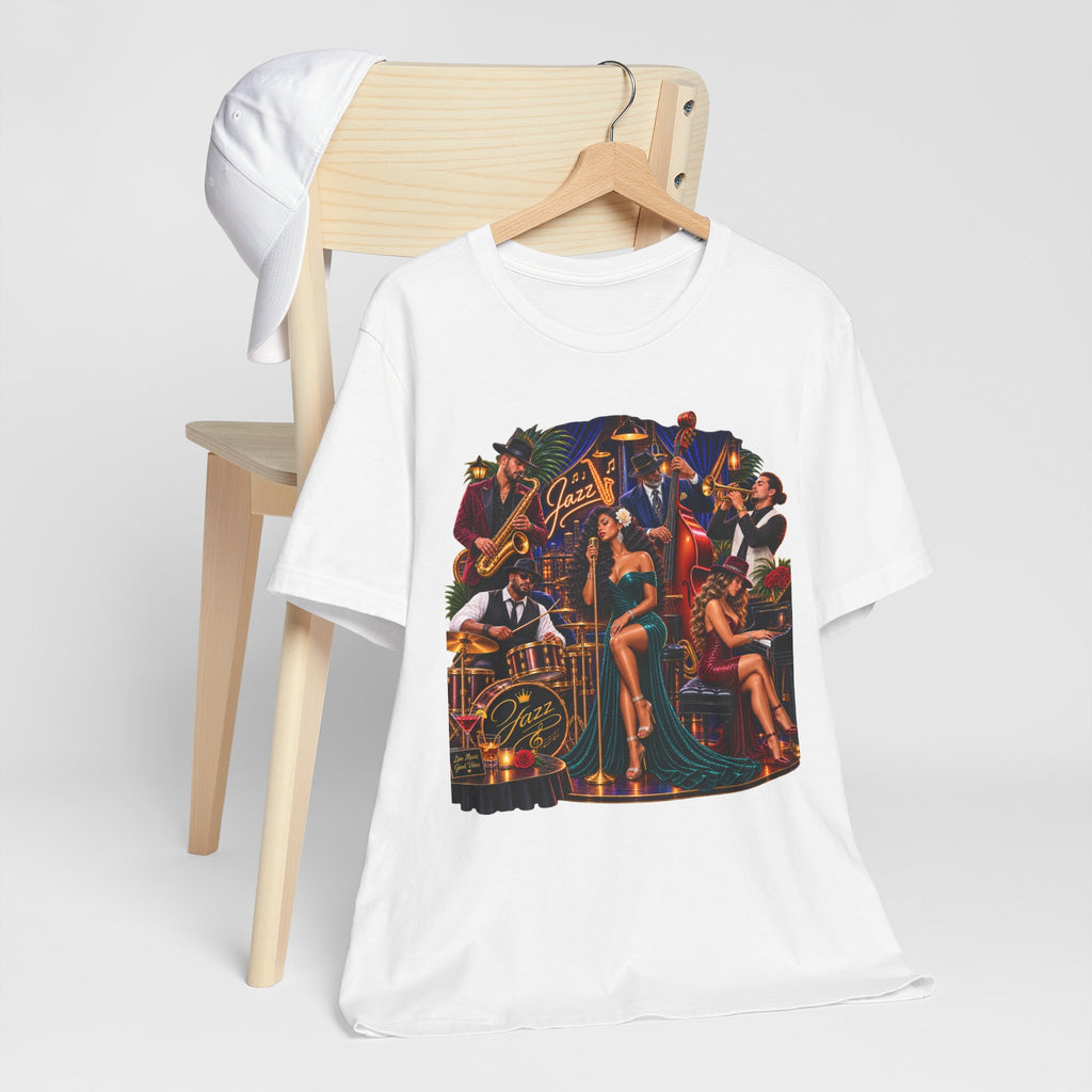 Jazz Is Good for the Soul Unisex Beach Music T-Shirt
