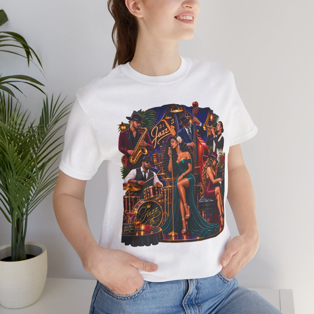Jazz Is Good for the Soul Unisex Beach Music T-Shirt
